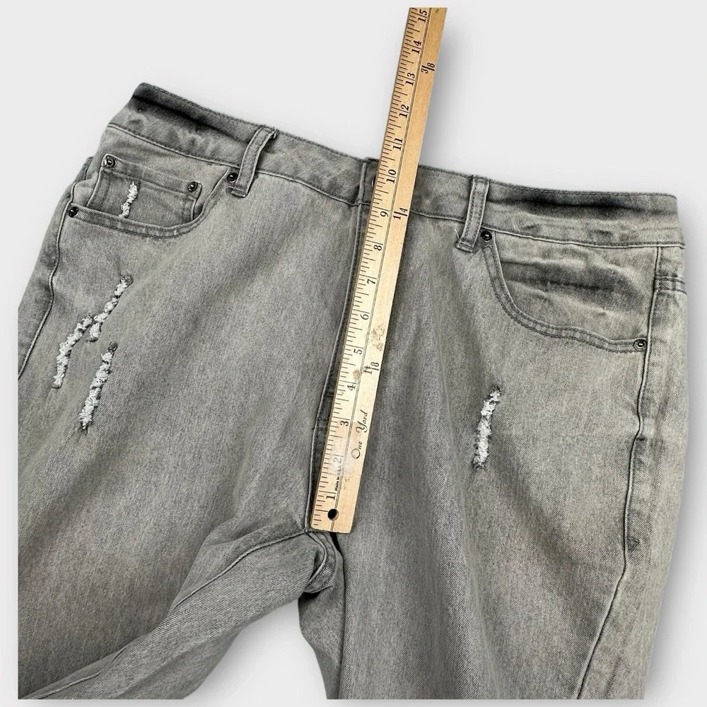 WXYZ Jeans Mens 34x30 Gray Wash Nomad Slim Fit‎ Distressed Stretch Moto Grunge